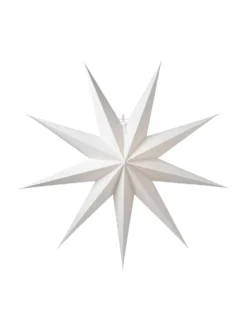 Aino 100 – Adventsstjärna i vitt papper, 100 cm