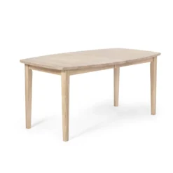 ALLEGRO Matbord 186 2 ilägg vitoljad fanerad ek
