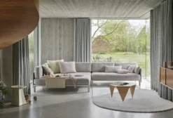 Anagram Sofa 330cm modulsoffa/divansoffa grå inkl avlångt bord