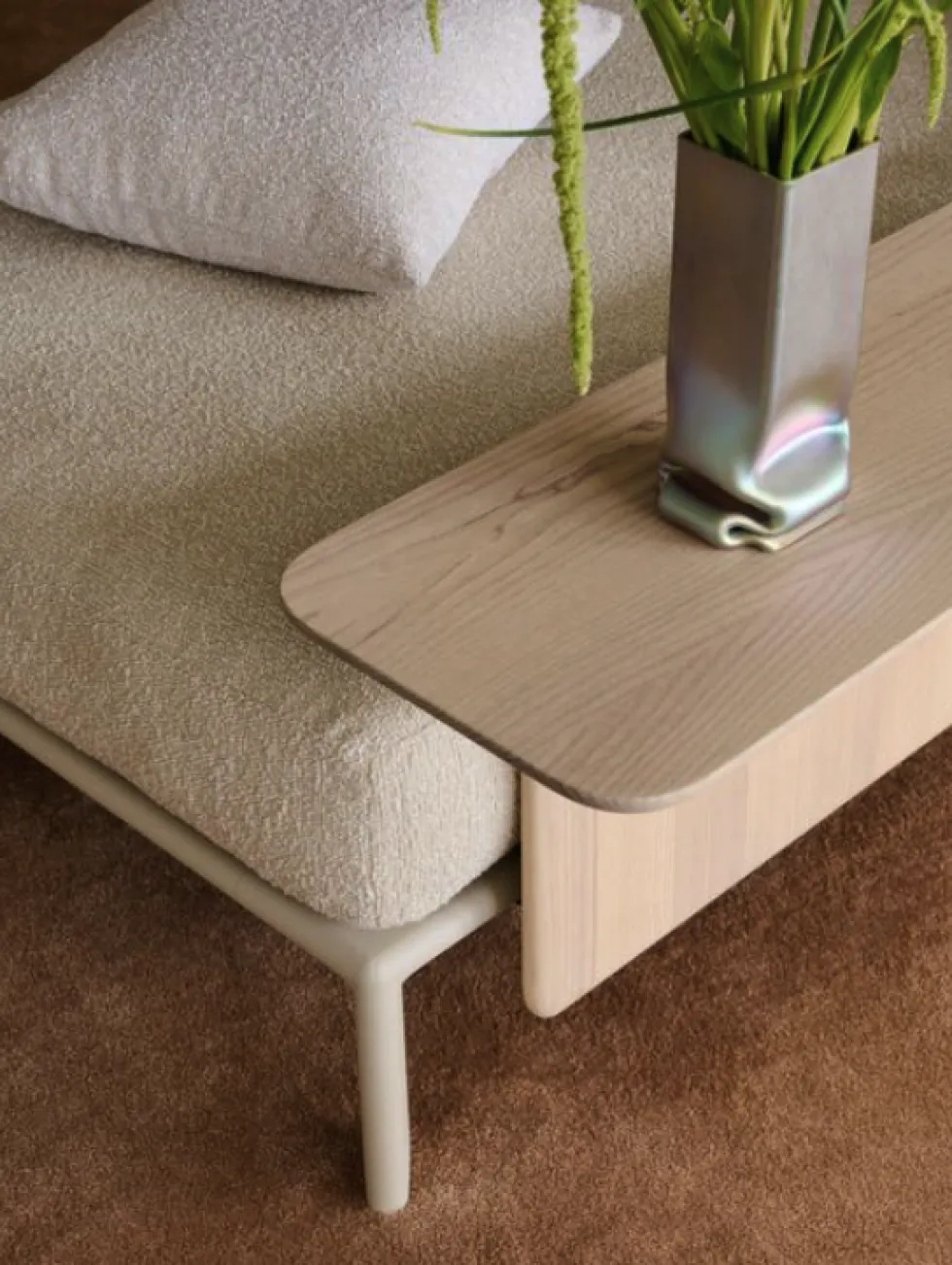 Anagram Sofa 330cm modulsoffa/divansoffa grå inkl runt bord