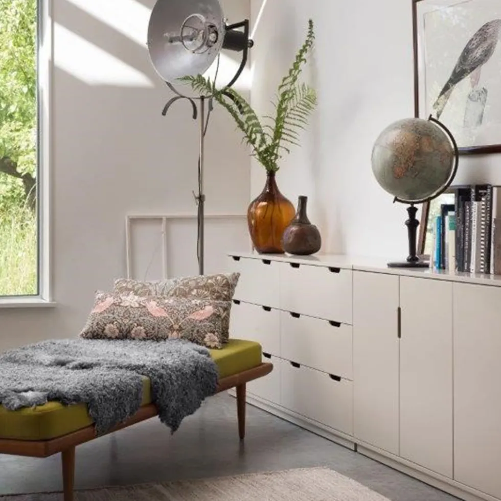 Aoko byrå dubbel beige