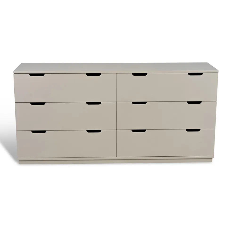 Aoko byrå dubbel beige