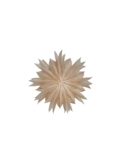Athena 50 – Adventsstjärna i beige papper, 50 cm