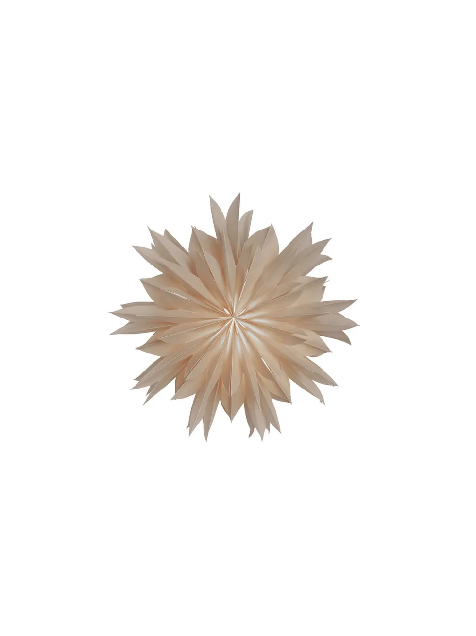 Athena 50 – Adventsstjärna i beige papper, 50 cm