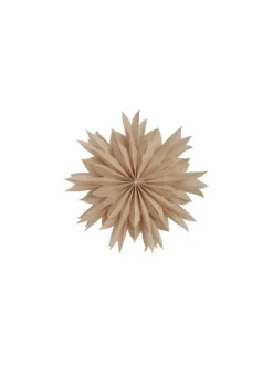 Athena 50 – Adventsstjärna i beige papper, 50 cm