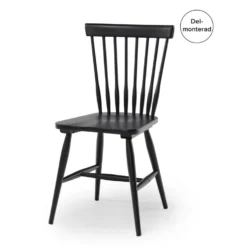 BIRKA Stol svartlack