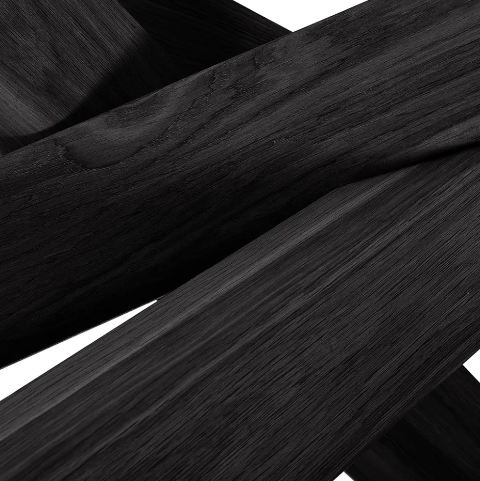 Black Mikado matbord round