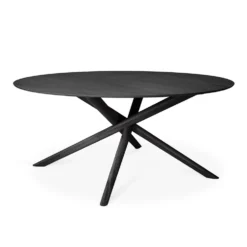 Black Mikado matbord round