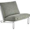 Blixt loungefåtölj Light Grey/Teddy Verde