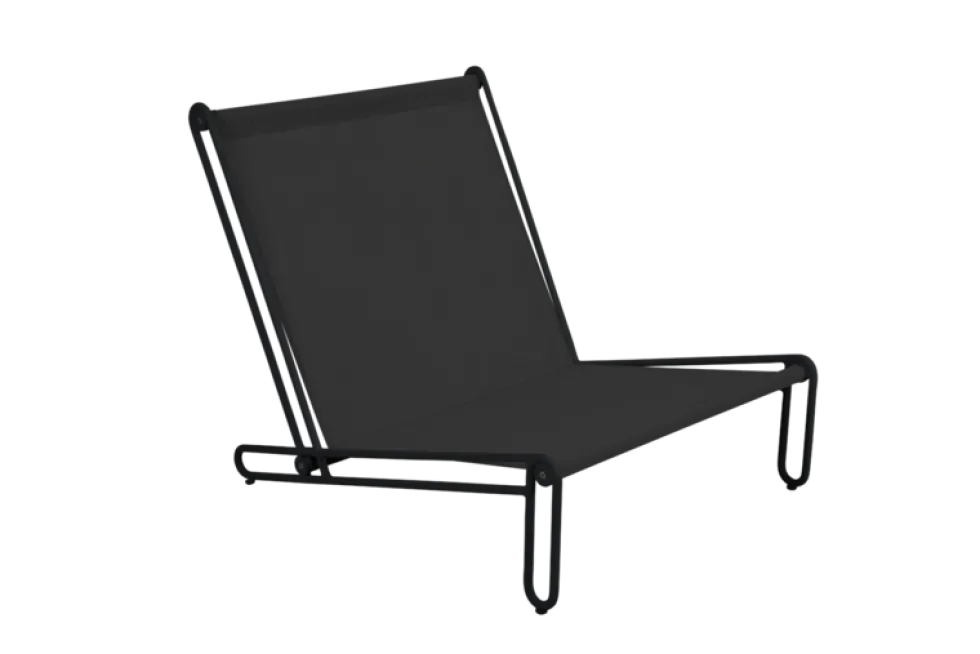 Blixt loungefåtölj Svart/Cley beige
