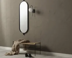 Bänk, Svart metall/Rep LINE