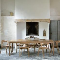 Bok Dining table extendable teak