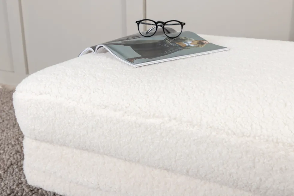 Boom Ottoman 70 x 49 x 90 White