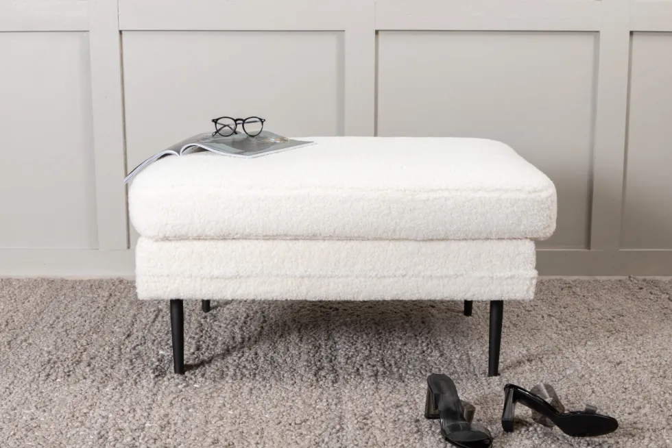 Boom Ottoman 70 x 49 x 90 White