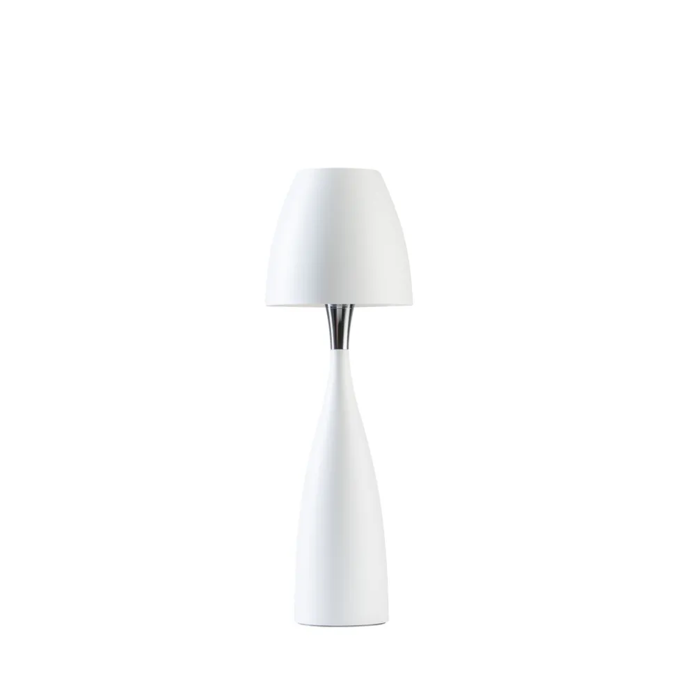 Bordslampa Anemon mellan mattvit
