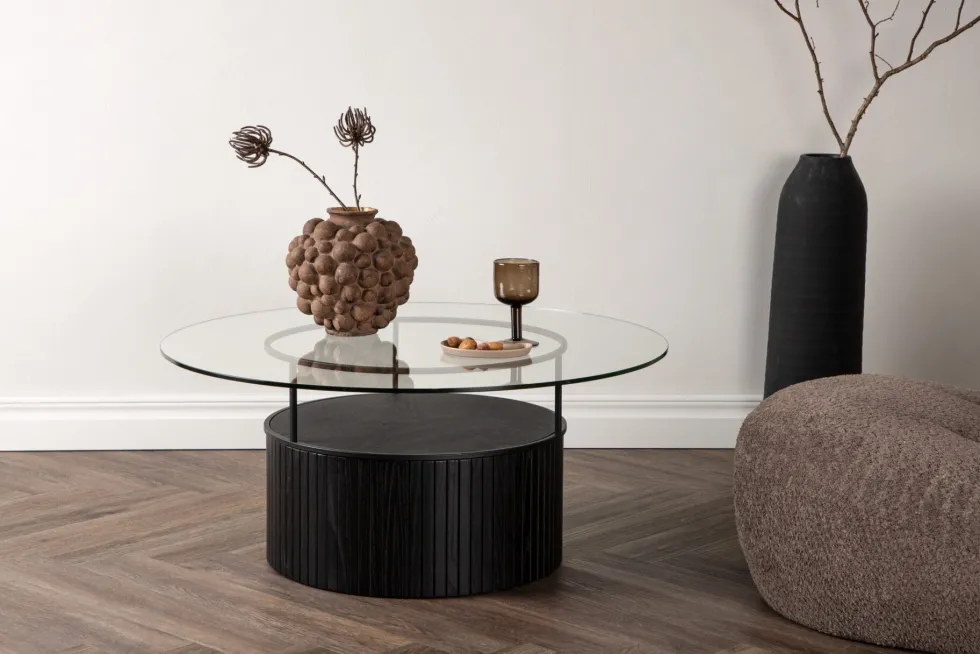 Bovall Soffbord ⌀90 Black