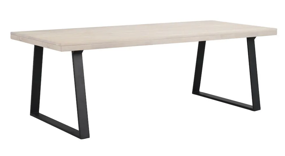 Brooklyn matbord 220×95 U-ben svart metall