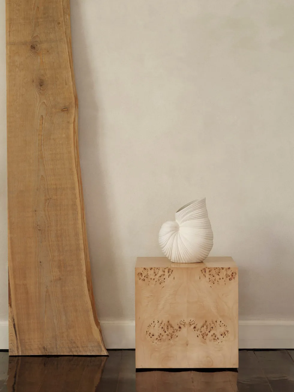 Burl Cube Sidobord – Naturell