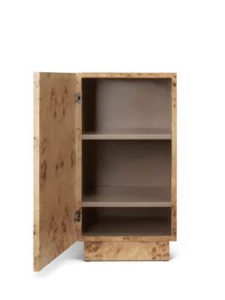 Burl sidobord – naturlig