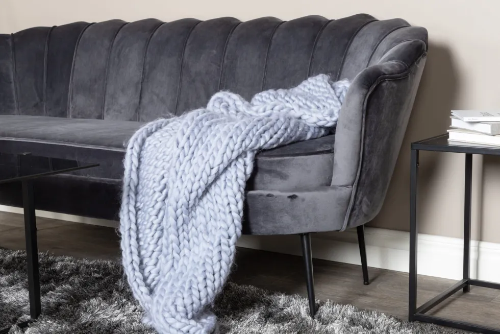 Calais 3-sitssoffa 78 x 79 x 180 – Polyester Velvet