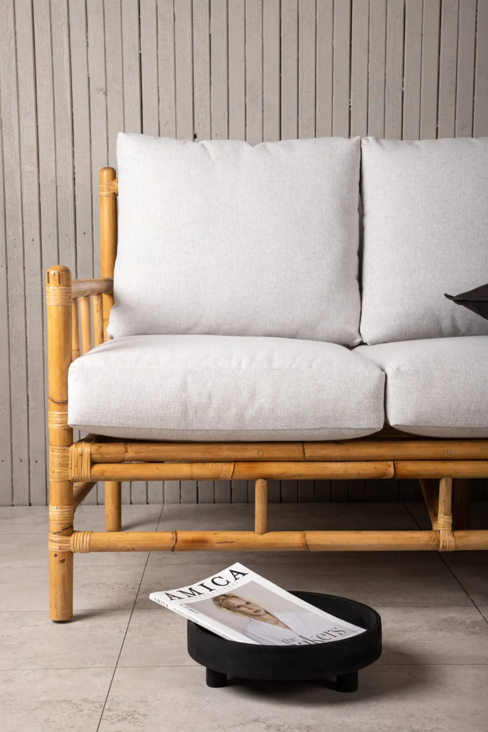 Cane 3-sits soffor Nature
