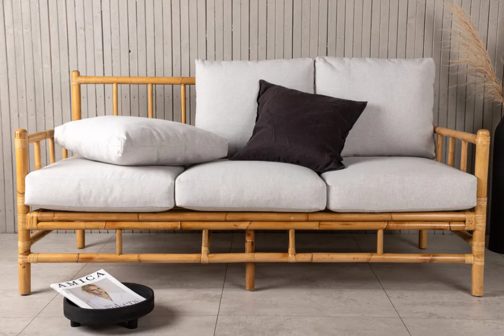Cane 3-sits soffor Nature