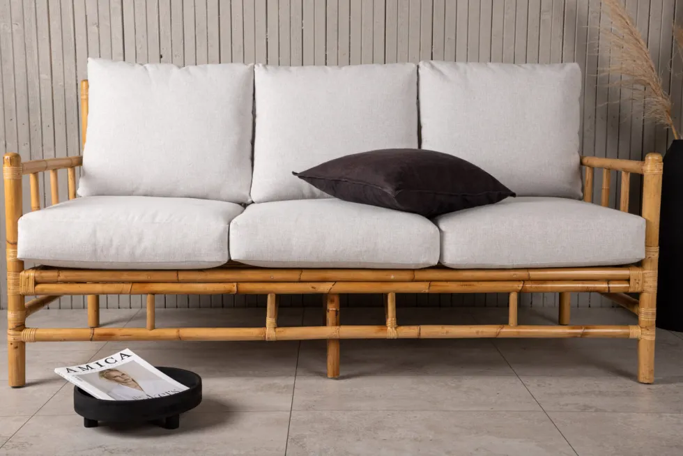 Cane 3-sits soffor Nature