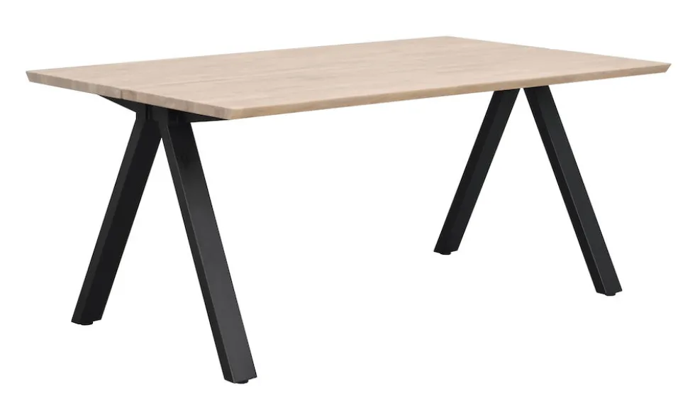 Carradale matbord 170 V-ben svart metall