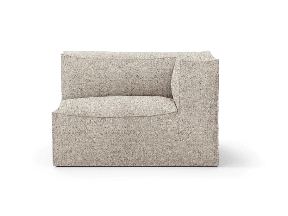 Catena Armstöd R L401 Confetti Bouclé – Ljusgrå Soffa
