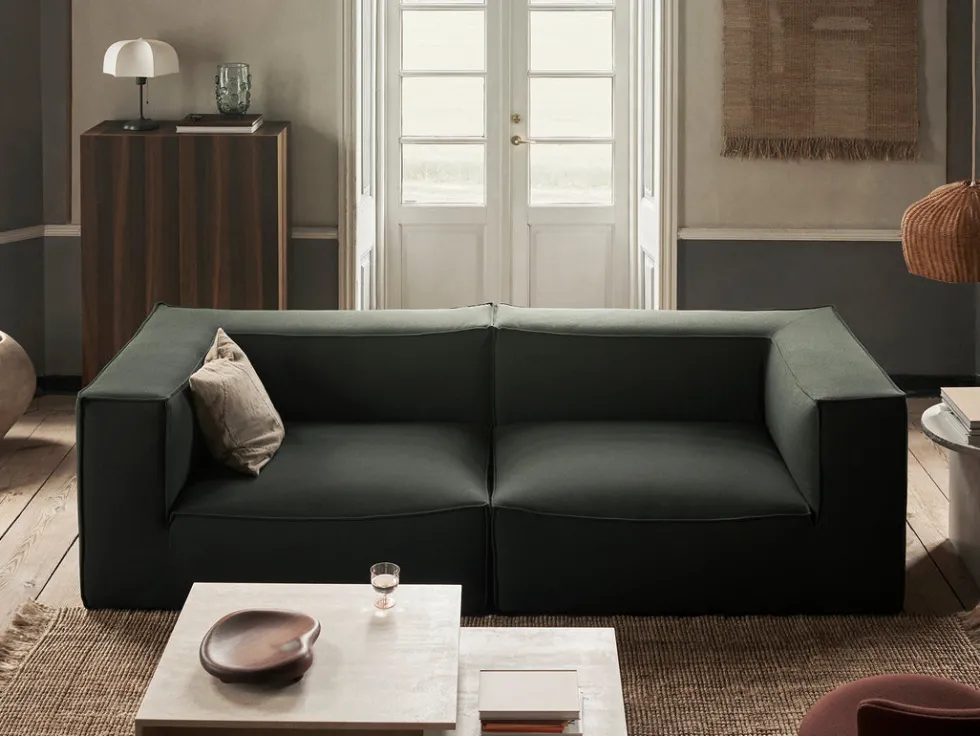 Catena Armstöd R L401 Grain – Mörkgrön Soffa