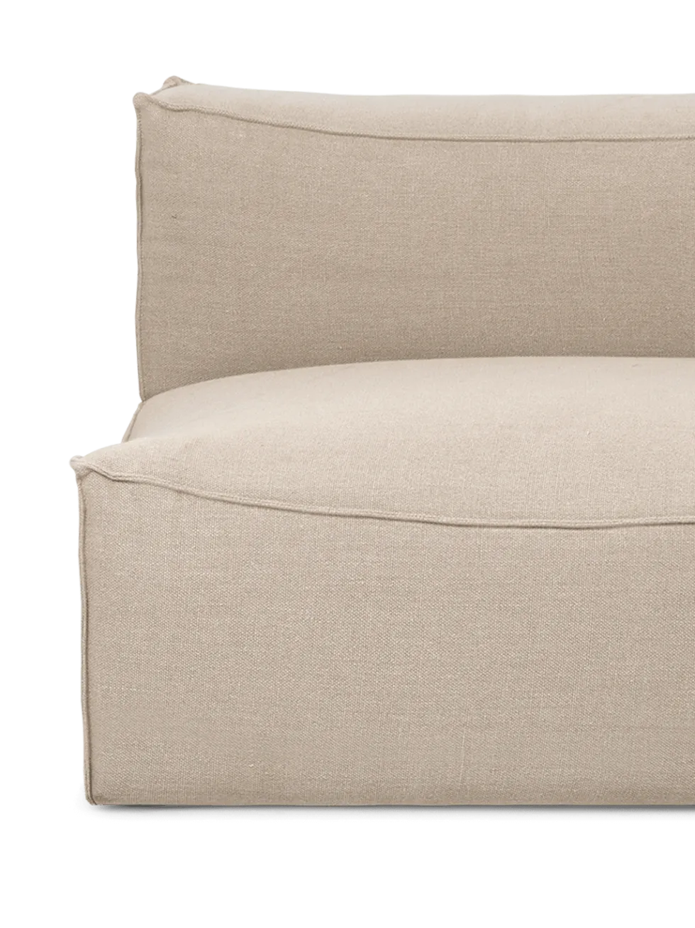 Catena Center L100 Rich Linen – Natural Soffa