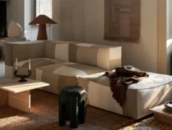 Catena Corner L200 Patchwork – Sand/Off-Whitewhite Soffa