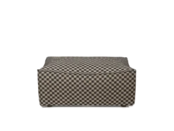 Catena Pouf Rec L501 Check – Sand/Svart Fotpall