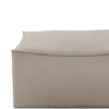 Catena Pouf Sq S500 Bomull L – Naturlig Fotpall