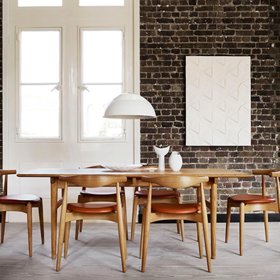 CH20 Elbow chair stol såpad ek