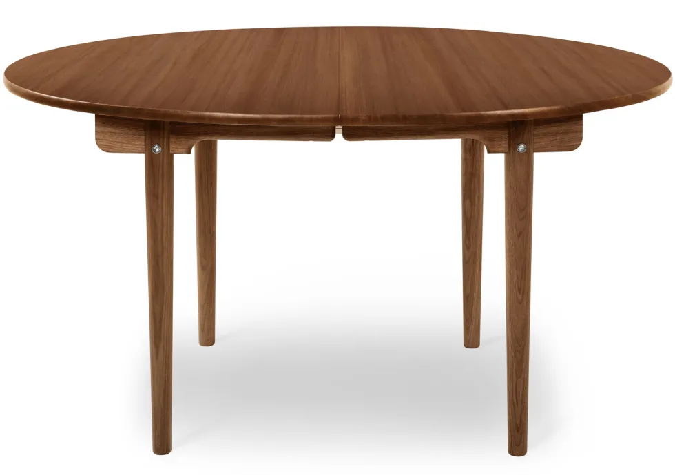 CH337 matbord mahogny, ilägg massivträ