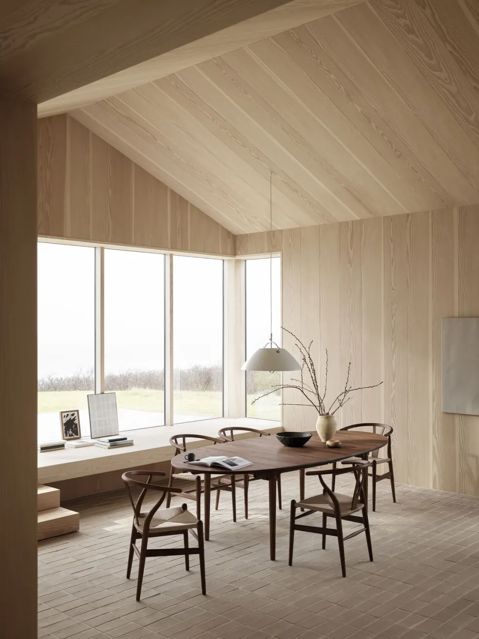 CH338 matbord mahogny, ilägg MDF