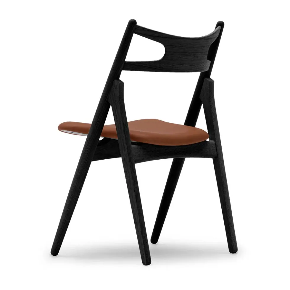 CH29 Sawbuck chair stol svartlack