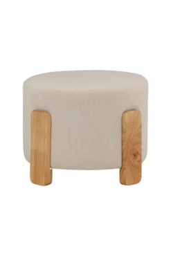 Coffey Ottoman ⌀50 ⌀50 White