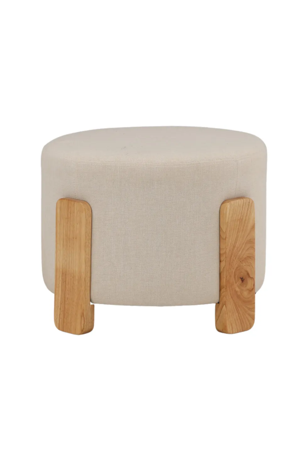 Coffey Ottoman ⌀50 ⌀50 White