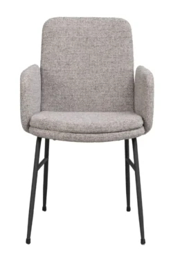 Conklin karmstol med svarta metallben