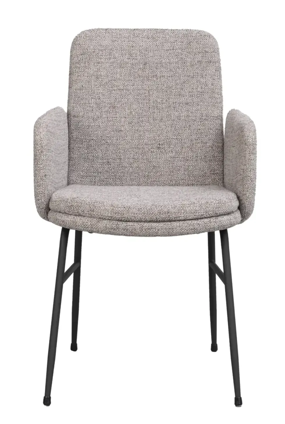 Conklin karmstol med svarta metallben