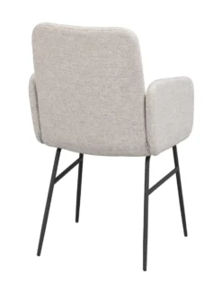 Conklin karmstol med svarta metallben