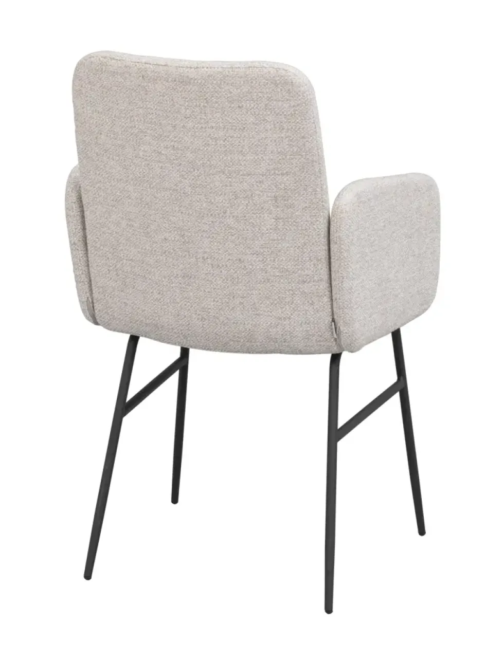Conklin karmstol med svarta metallben