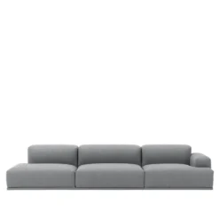 Connect 3-sits soffa med ett armstöd