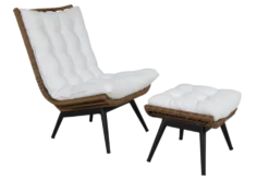Covelo med dyna loungefåtölj