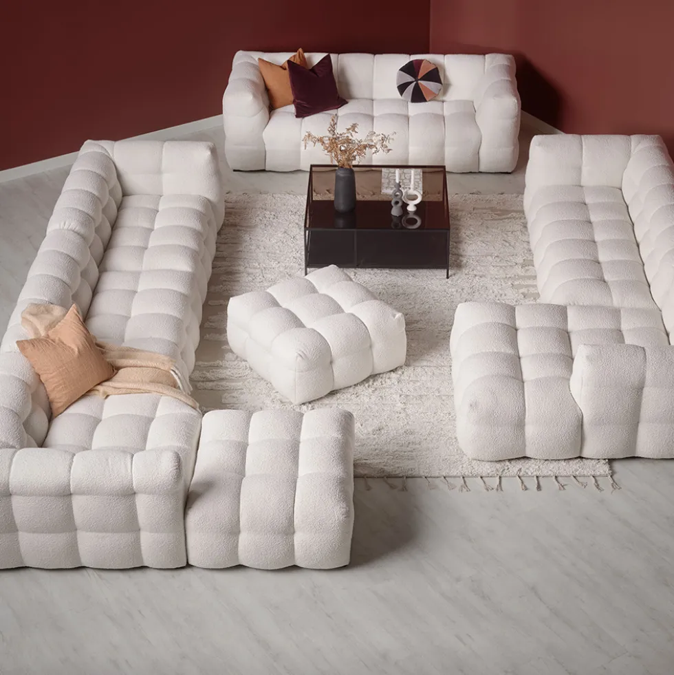 Cream divansoffa