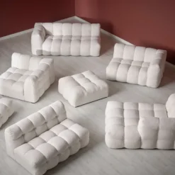Cream 3-sits soffa