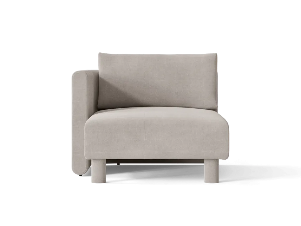 Dase Chaise Lo L Bomull L – Natural Soffa