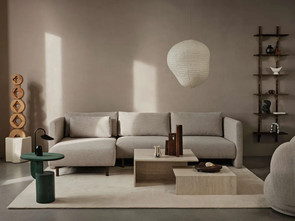 Dase Chaise Lo L Soft Bouclé Soffa
